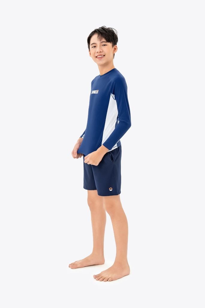 Áo bơi bé trai SOBIE tay dài kín đáo chống nắng Sibling Atticus — 3