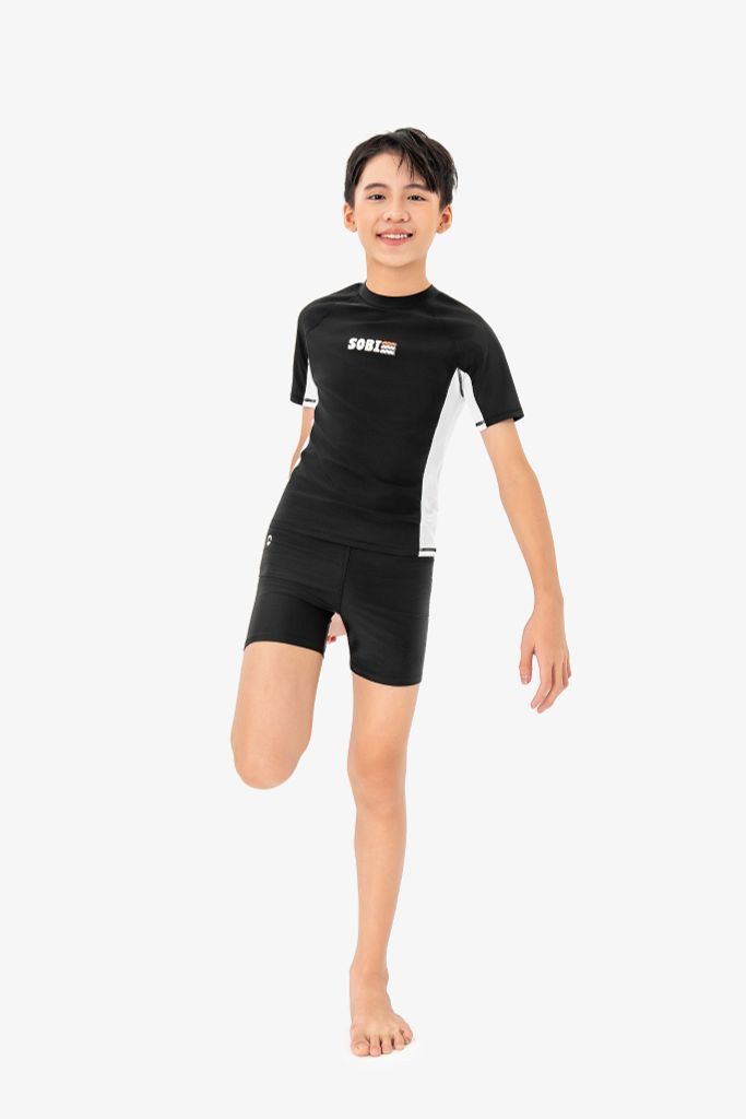 Áo bơi Teen SOBIE tay ngắn kín đáo chống nắng Sibling Alan, ảnh 2