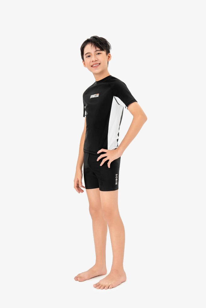 Áo bơi Teen SOBIE tay ngắn kín đáo chống nắng Sibling Alan, ảnh 3
