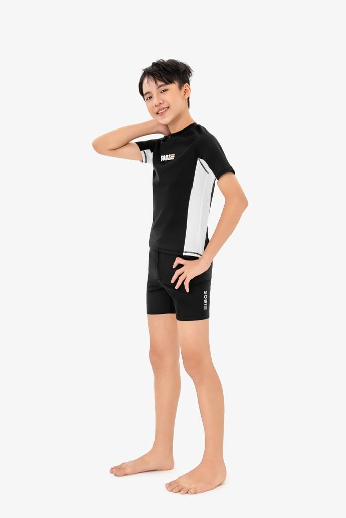 Áo bơi Teen SOBIE tay ngắn kín đáo chống nắng Sibling Alan, ảnh 5