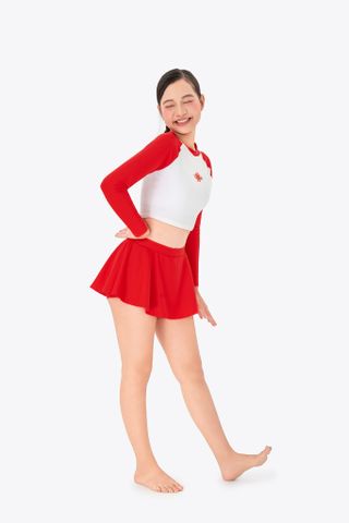  Áo bơi bé gái SOBIE Croptop tay dài Sibling Belle 