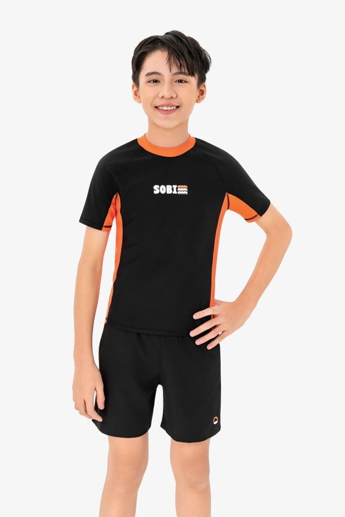 Áo bơi Teen SOBIE tay ngắn kín đáo chống nắng Sibling Stone