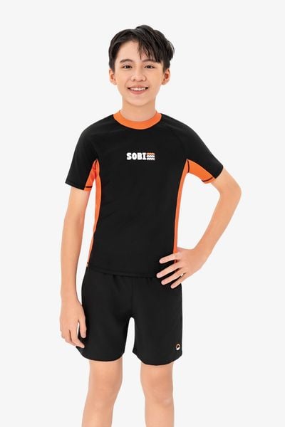  Áo bơi bé trai SOBIE tay ngắn kín đáo chống nắng Sibling Stone 