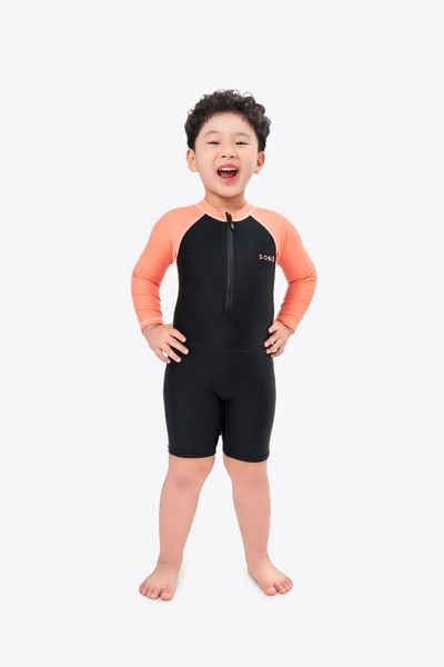  Đồ bơi trẻ em liền thân tay dài Bé Cá Cam 