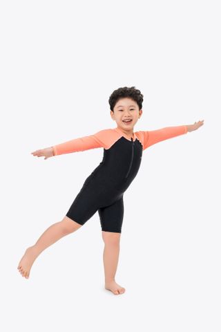  Đồ bơi trẻ em liền thân tay dài Bé Cá Cam 