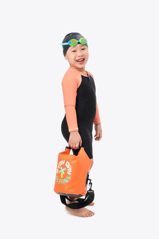  Đồ bơi trẻ em liền thân tay dài Bé Cá Cam 