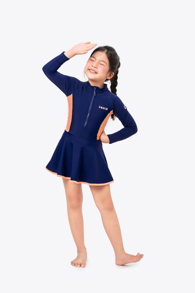  Đồ bơi trẻ em liền thân váy bé gái Cá Nhỏ Nhảy 