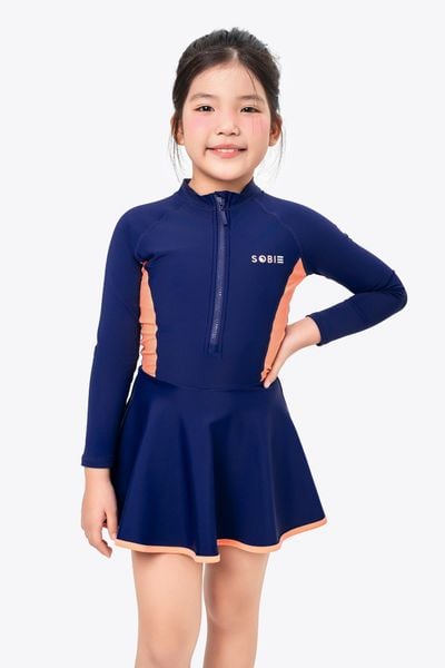  Đồ bơi trẻ em liền thân váy bé gái Cá Nhỏ Nhảy 