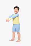  Bộ đồ bơi trẻ em tay dài Thợ Lặn Xanh 
