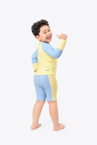  Bộ đồ bơi trẻ em tay dài Thợ Lặn Xanh 