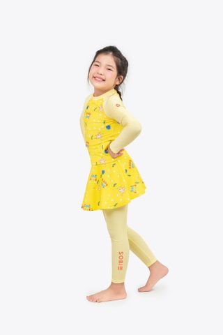  Đồ bơi trẻ em tay dài quần váy bé gái Bạn Cua Nhỏ 