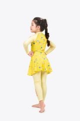 Đồ bơi trẻ em tay dài liền thân váy bé gái Bạn Cua Nhỏ 6