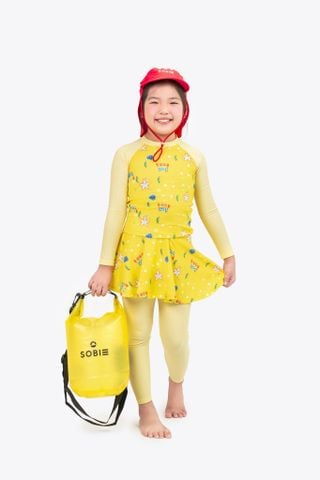  Đồ bơi trẻ em tay dài quần váy bé gái Bạn Cua Nhỏ 