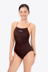 Đồ bơi nữ liền thân chuyên tập luyện Sotek™ Swimming X Back suit Orange 1