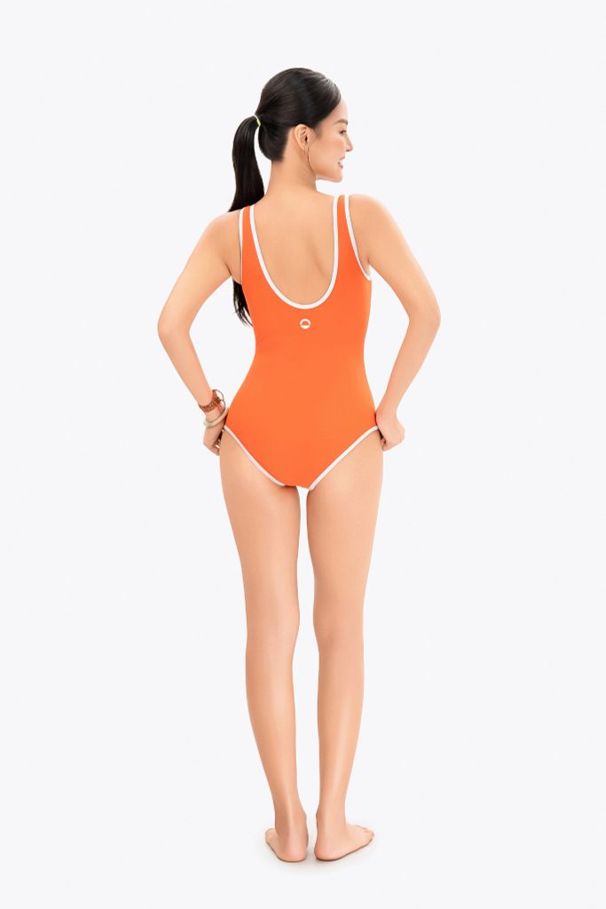 Đồ bơi nữ liền thân chuyên tập luyện Sotek™ Swimming Hyper suit Papaya, ảnh 5