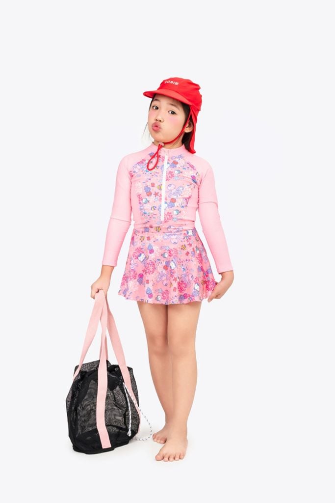 Đồ bơi trẻ em liền thân váy bé gái Công Chúa Biển — 6