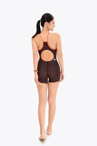  Đồ bơi nữ liền thân chuyên tập luyện Sotek™ Swimming Line Chest suit Orange 