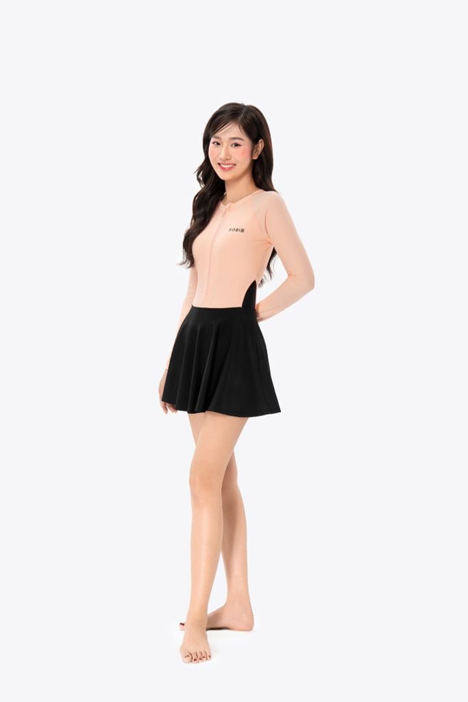 Đồ bơi nữ SOBIE liền thân váy tay dài chống nắng Floral Natalie, ảnh 3