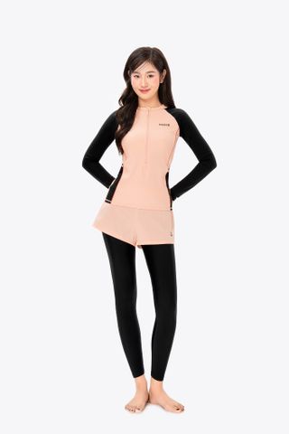  Áo bơi nữ SOBIE tay dài kín đáo chống nắng Floral Emma 