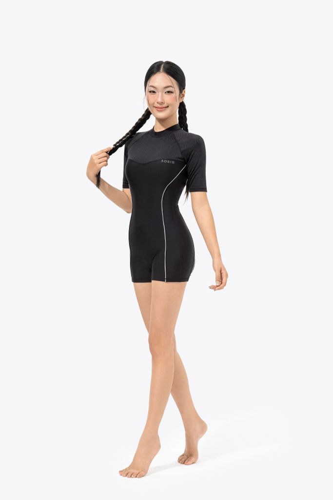 Đồ bơi nữ liền thân tay lửng kín đáo và chống nắng Ori Luna, ảnh 3