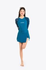 Áo bơi nữ croptop tay dài kín đáo và chống nắng Orchid Elara 3