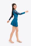  Áo bơi nữ croptop tay dài kín đáo và chống nắng Orchid Elara 