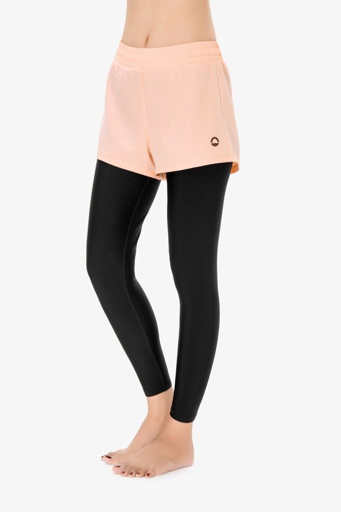 Quần đi biển nữ SOBIE legging 2 layer kín đáo Floral Aster