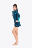  Áo bơi nữ tay dài khoá kéo kín đáo và chống nắng Orchid Alina 