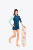  Áo bơi nữ tay dài khoá kéo kín đáo và chống nắng Orchid Amara 