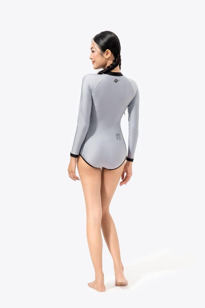 Đồ bơi nữ liền thân tay dài monokini kín đáo và chống nắng Ori Aine — 5