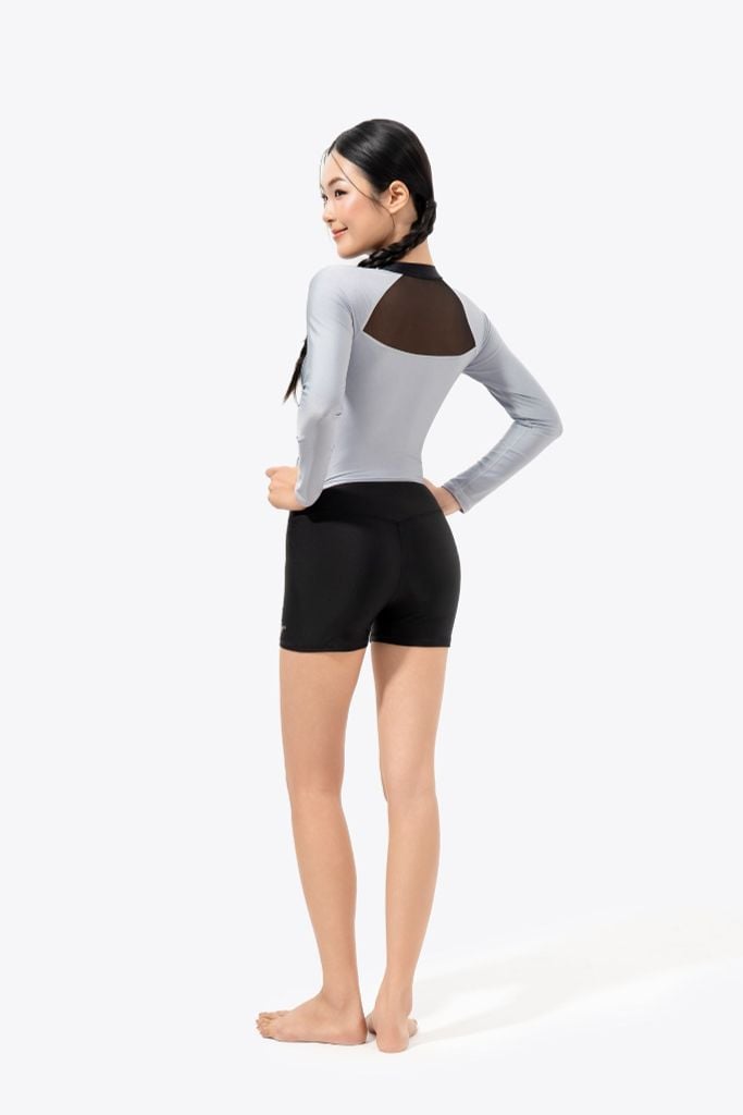 Áo bơi nữ croptop tay dài kín đáo và chống nắng Ori Jena — 5