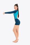  Đồ bơi nữ liền thân tay dài khoét lưng khoá kéo kín đáo và chống nắng Orchid Vela 