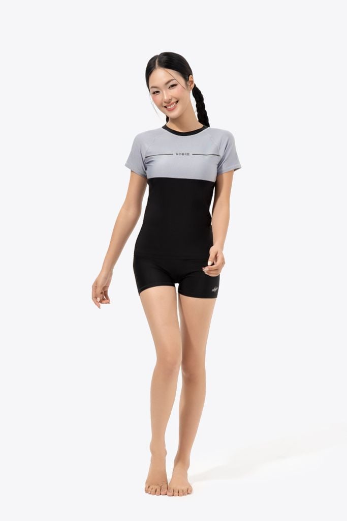 Áo bơi nữ tay ngắn kín đáo và chống nắng Ori Taylor — 2