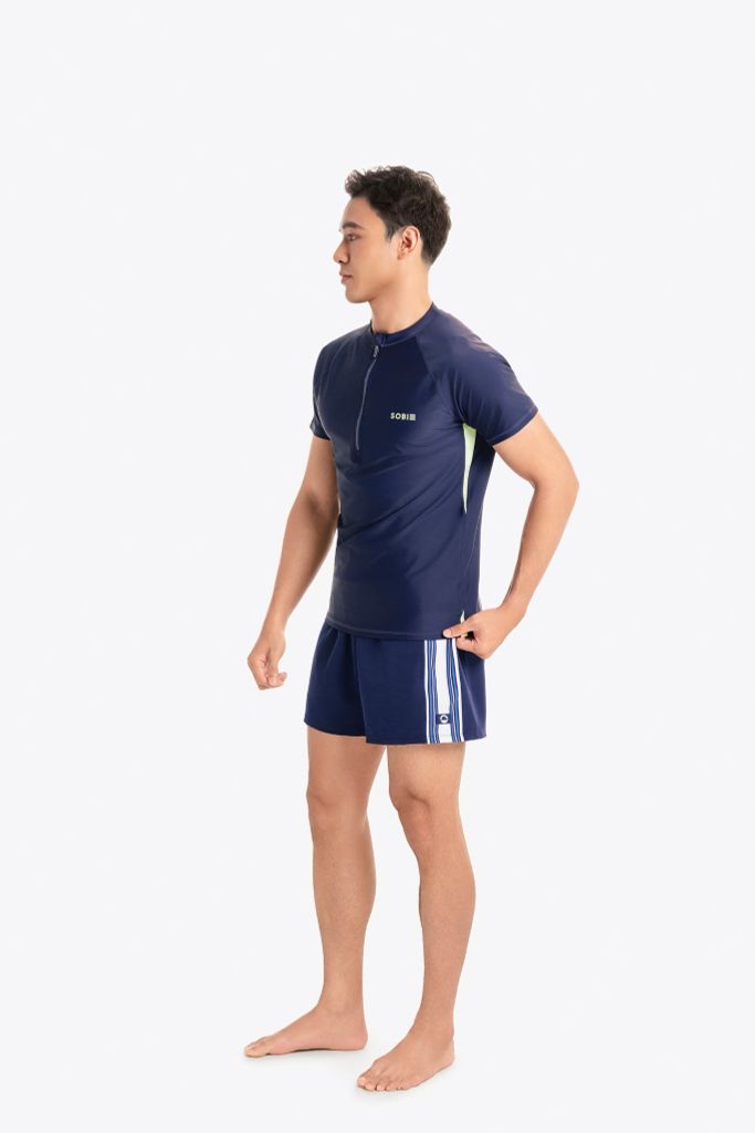 Áo bơi nam SOBIE tay ngắn kín đáo Sea Crew, ảnh 3