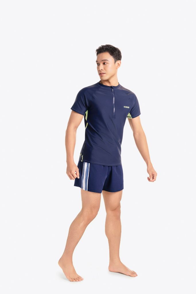 Áo bơi nam SOBIE tay ngắn kín đáo Sea Crew, ảnh 4