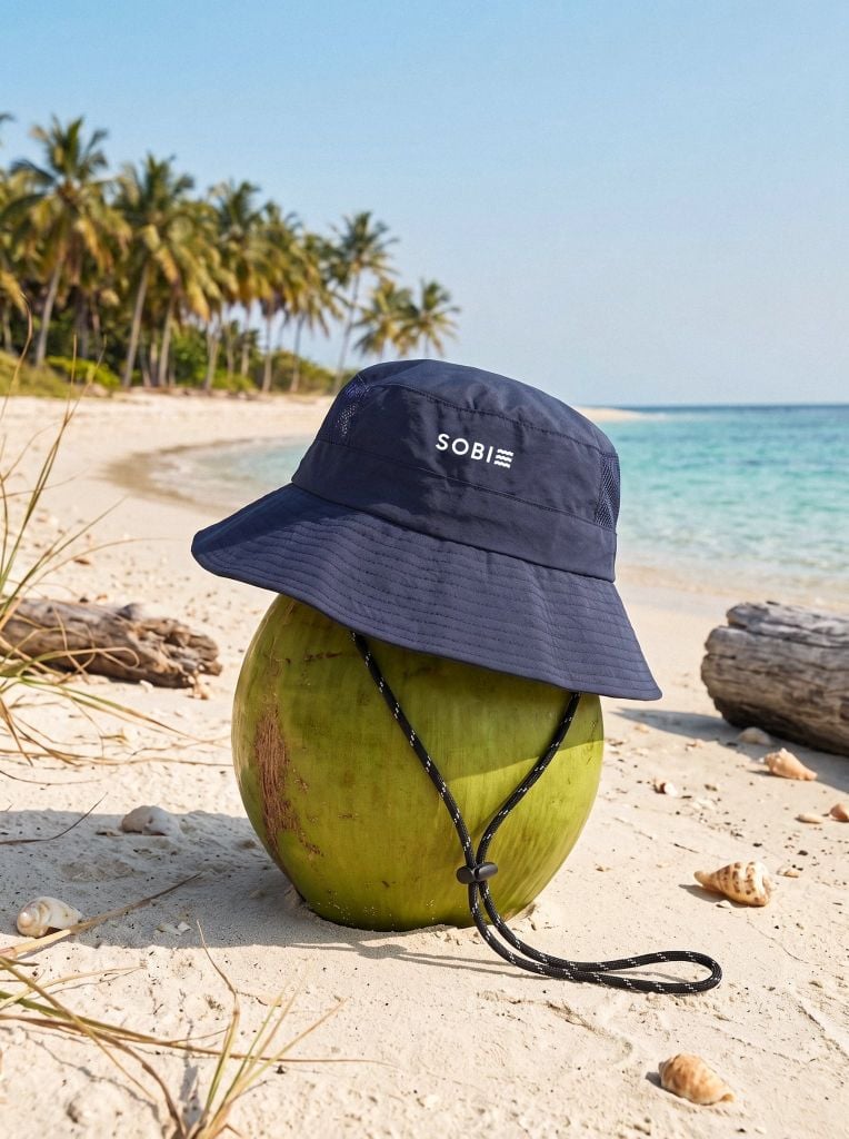Nón chống nắng đi biển SOBIE Beach Hat Navy — 10