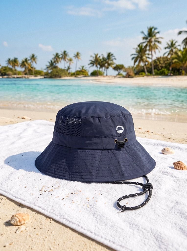 Nón chống nắng đi biển SOBIE Beach Hat Navy — 11