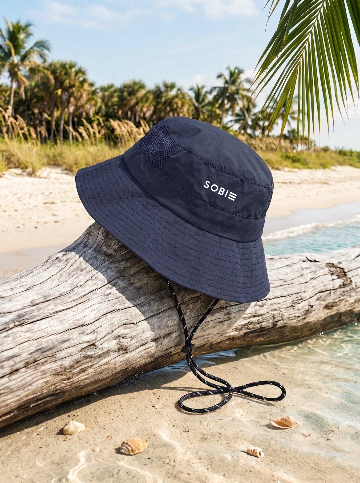 Nón chống nắng đi biển SOBIE Beach Hat Navy