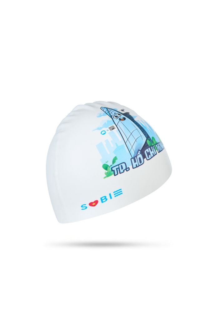 Nón bơi SOBIE silicone Bitexco, ảnh 3