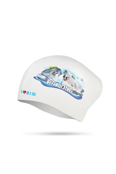  Nón bơi SOBIE silicon tóc dài Đá Vôi 