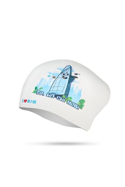  Nón bơi SOBIE silicon tóc dài Bitexco 