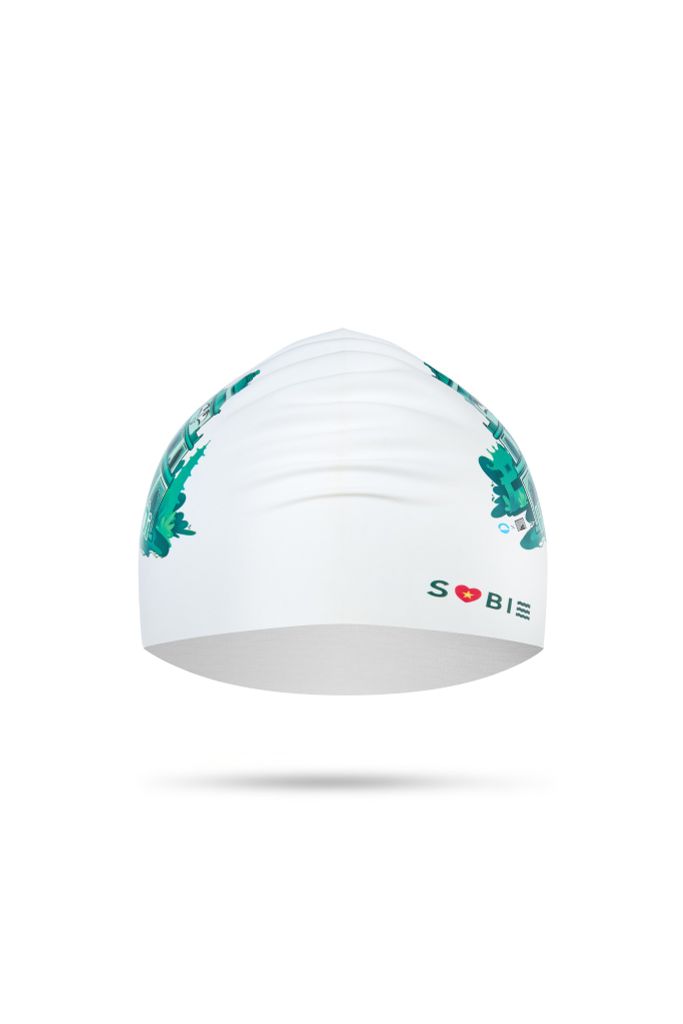 Nón bơi SOBIE silicone tóc dài Hồ Gươm — 4