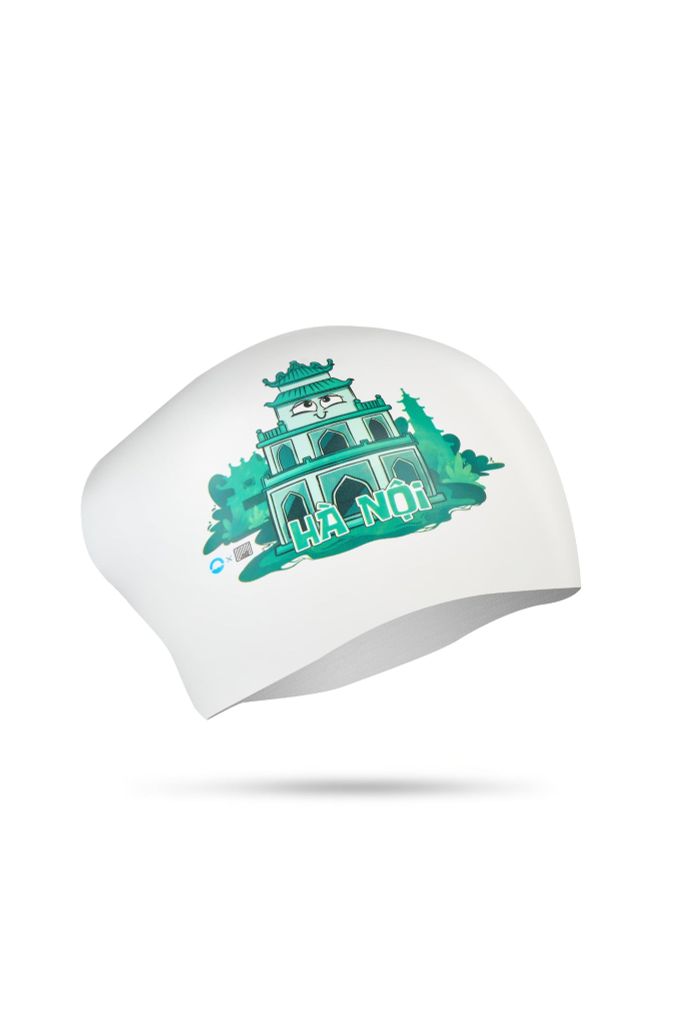 Nón bơi SOBIE silicone tóc dài Hồ Gươm — 2