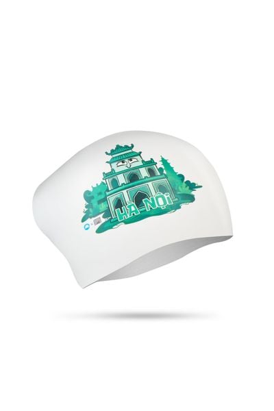  Nón bơi SOBIE silicon tóc dài Hồ Gươm 