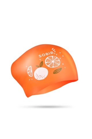  Nón Bơi Sobie Silicon tóc dài Orange 