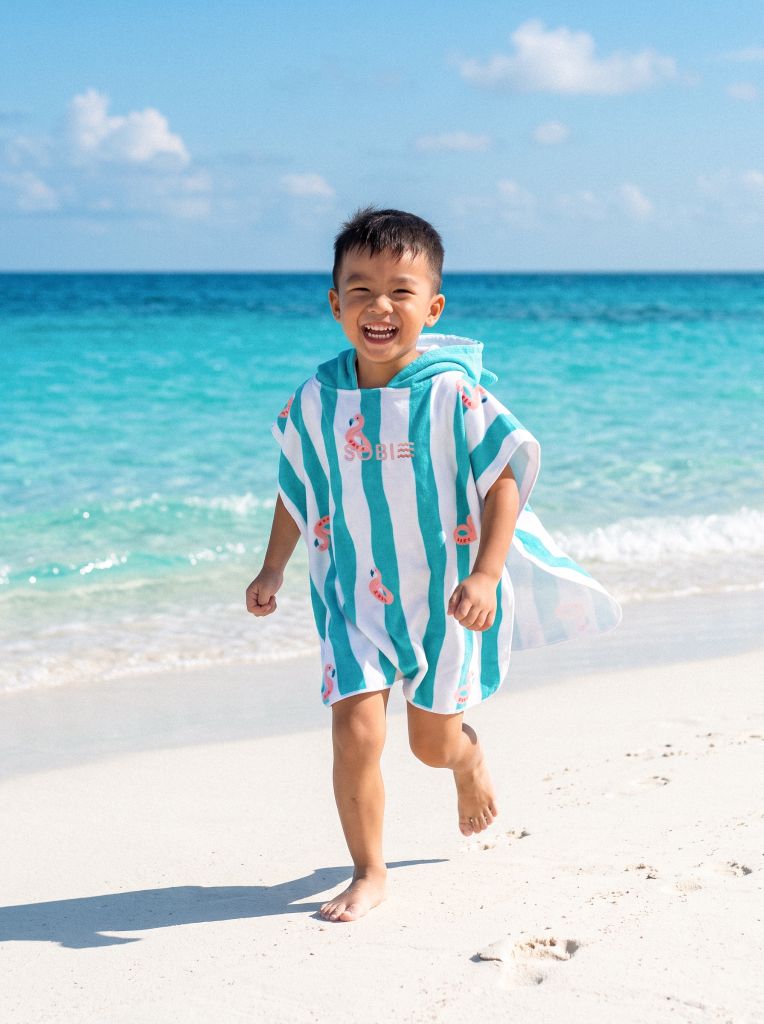 Poncho Trẻ em SOBIE 60x60 Flamingo, ảnh 7
