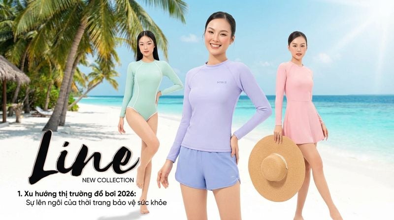 1. Xu hướng thị trường đồ bơi 2026: Sự lên ngôi của thời trang bảo vệ sức khỏe