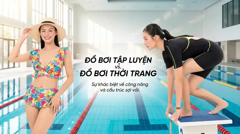 Đồ bơi tập luyện khác gì so với đồ bơi thời trang thông thường?