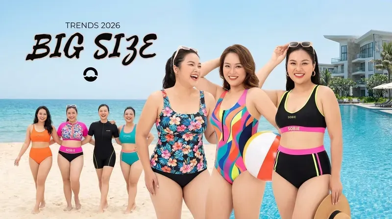 Thách thức và xu hướng đồ bơi big size nữ năm 2026