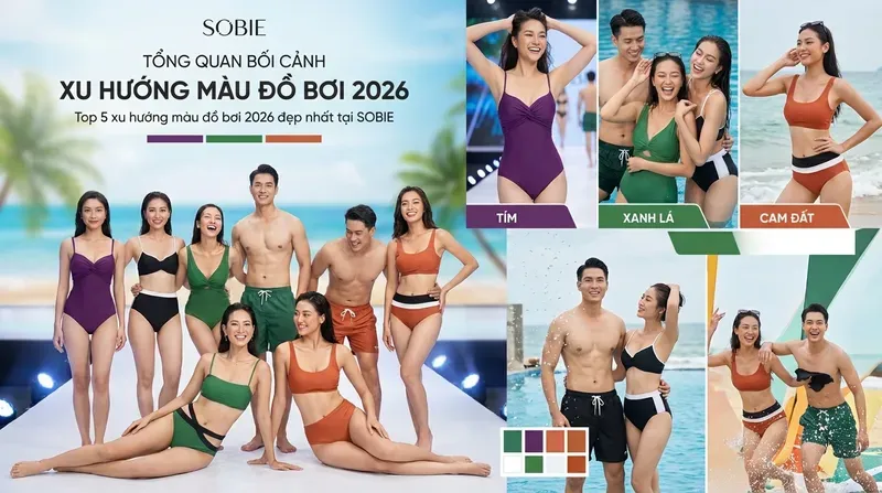 Tổng quan bối cảnh xu hướng màu đồ bơi 2026